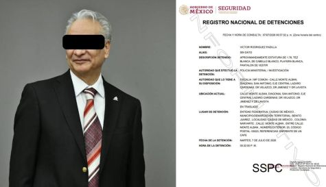 Víctor "N", ex director de Pemex, fue detenido esta tarde en CDMX