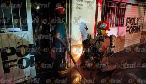Incendio en su carpintería en Jojutla casi le cuesta la vida a un hombre