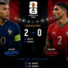 Francia venció 2-0 a Marruecos y está en la segunda ronda