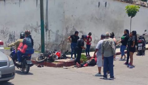 Motociclista lesionado tras choque en el sur de Morelos