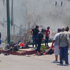 Motociclista lesionado tras choque en el sur de Morelos