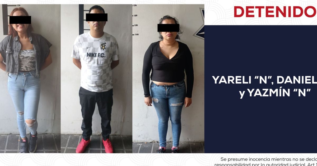 Detienen a 2 mujeres y un hombre por robar en una plaza comercial de ...