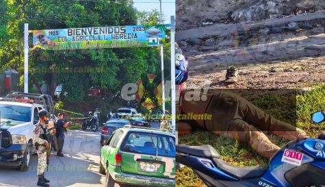 Zona acordonada tras el asesinato de un hombre en la colonia Leopoldo Heredia de Ayala.