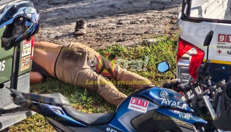 Zona acordonada tras el asesinato de un hombre en la colonia Leopoldo Heredia de Ayala.