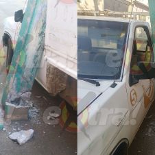 Choque en Totolapan hoy: Conductor abandona camioneta tras chocar poste