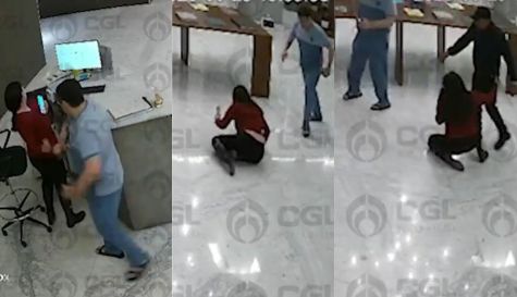 Imágenes de la agresión contra recepcionista del hotel Park Life Paradox