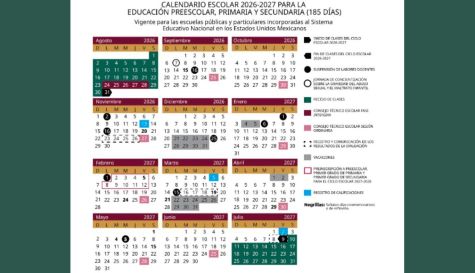 Calendario escolar 2026-2027
