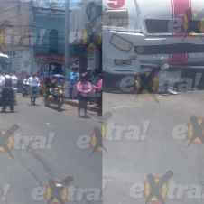 Accidente vial en Cuernavaca: Ruta 9 atropella a motociclista Accidente vial en Cuernavaca: Ruta 9 atropella a motociclista