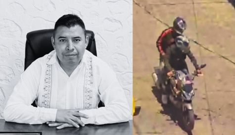Dos sujetos armados atacaron al presidente municipal Valentín Lavín Romero dentro de oficinas del Ayuntamiento y escaparon en motocicleta.