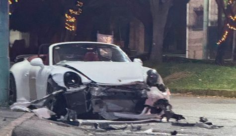 Destrozan Porsche en Teopanzolco durante choque en Cuernavaca