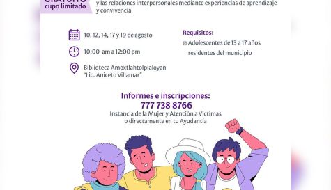 Pone en marcha Tepoztlán programa Verano Violeta para adolescentes