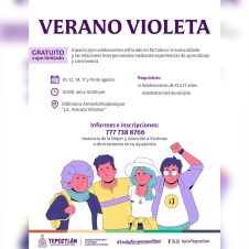 Pone en marcha Tepoztlán programa Verano Violeta para adolescentes