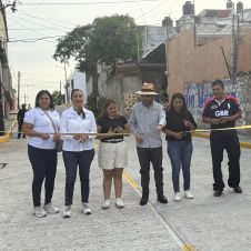 Inaugura Ayuntamiento de Yautepec calles pavimentadas en Tetillas
