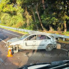 Accidente provoca 9 km de tráfico en la México-Cuernavaca Accidente provoca 9 km de tráfico en la México-Cuernavaca