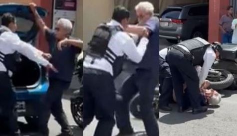Incidente con adulto mayor en plena calle Matamoros del Centro de Cuernavaca