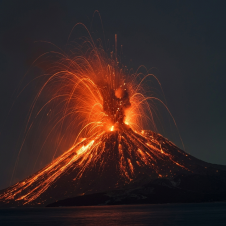 Volcán Anak Krakatoa entra en erupción y activa alerta aérea