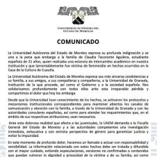 comunicado UAEM comunicado UAEM
