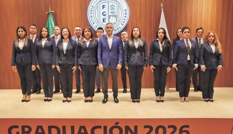 Gradúa FGE a 16 nuevos agentes del Ministerio Público en Morelos