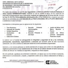 Oficio donde se pide seguridad Oficio donde se pide seguridad