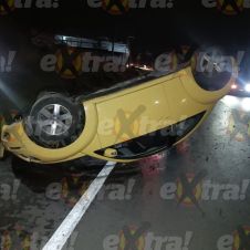Volcadura de auto