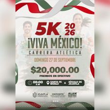 Anuncian carrera gratuita Viva México 5K en Jojutla 2026