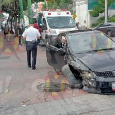 Accidente en la colonia Las Palmas de Cuernavaca deja niño lesionado
