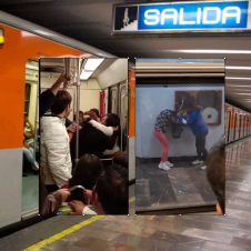 Peleas entre mujeres en el Metro de la CdMx son captadas en video
