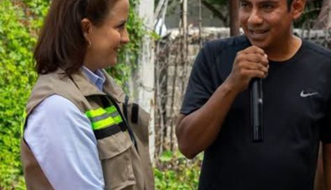 Claudia Mazari encabeza inicio de pavimentación en Puente de Ixtla