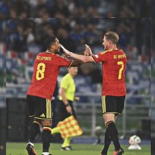 Bélgica vence a Italia 2-0 en el Estadio Olímpico de Roma