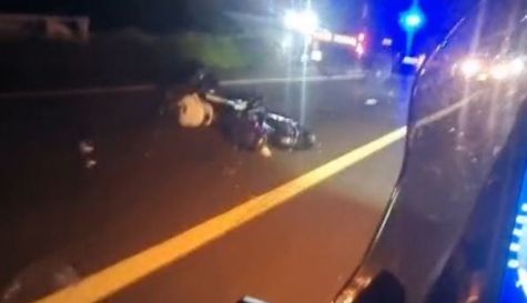 Motociclista fallecido