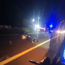 Motociclista fallecido
