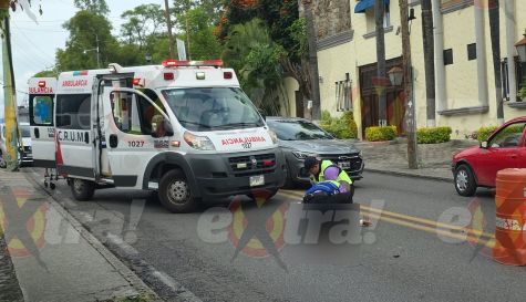 Atropellada en avenida Río Mayo: Motociclista embiste a mujer