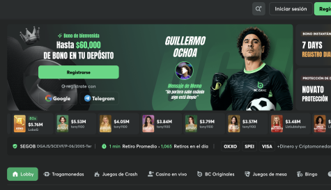 ¿Cómo es la primera sesión en BC.GAME?