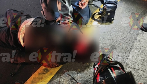 Motociclista grave tras derrapar en la carretera México-Cuautla en Yecapixtla