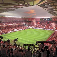 Anuncia Atlas proyecto de su nuevo estadio junto a Leones Negros