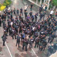 Protesta de policías