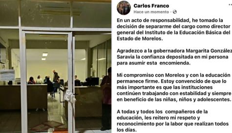 Renuncia Carlos Franco al IEBEM