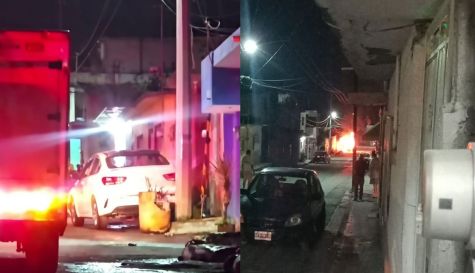 Hallan cuerpo calcinado en automóvil incendiado en San Pedro Apatlaco, Ayala