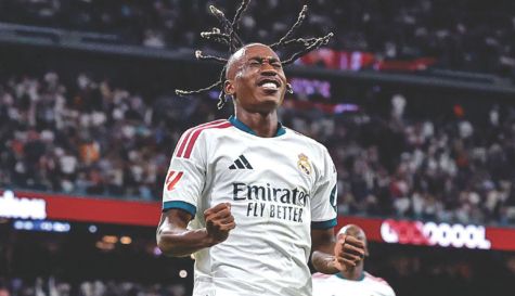Yan Diomande se estrenó como anotador merengue tras una revisión del VAR en la segunda mitad. / Foto: Archivo