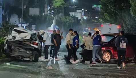Accidente múltiple en avenida Emiliano Zapata