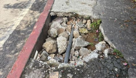 Destrozos en calles de Cuernavaca