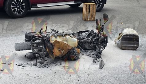 Quema de unidades en Totolapan