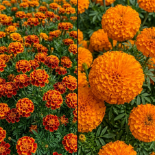 Cómo diferenciar la flor de cempasúchil china de la mexicana