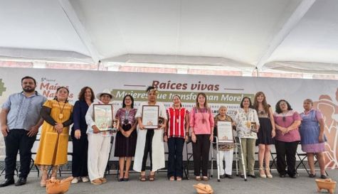 Encuentro “Raíces vivas. Mujeres que transforman Morelos”, celebrado en la Plaza General Emiliano Zapata Salazar