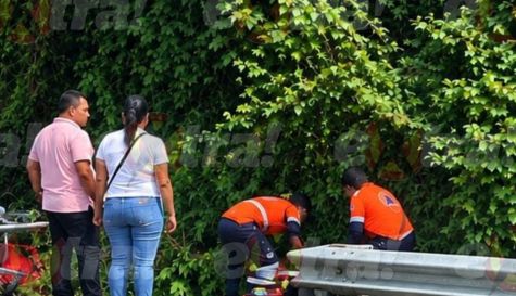 Se accidenta motociclista en Cañón de Lobos