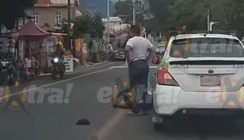El percance vial se registró alrededor de las 10:30 horas