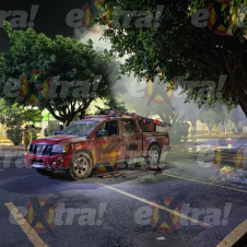 Incendian oficina de vigilancia de Bodega Aurrera en Cuautla