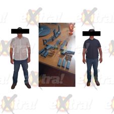 Escoltas detenidos con armas