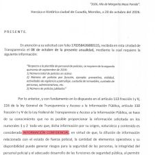 Oculta Cuautla información sobre policías Oculta Cuautla información sobre policías