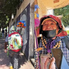 Peregrino de Xoxocotla camina a la Basílica por milagro de su hijo